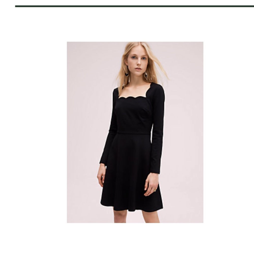 Kate Spade Scallop Ponte Fit & Flare